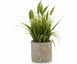 Ibergarden Umělá tráva v betonovém květináči, 30 cm