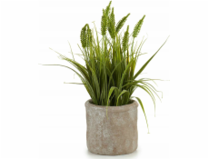 Ibergarden Umělá tráva v betonovém květináči, 30 cm