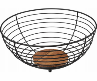 5five Kovový koš na ovoce, černý, O 28 cm