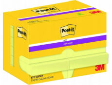 Post-It 3M Samolepicí bločky 3M POST-IT® Super Sticky (622-12SSCY-EU), 47,6x47,6 mm, 12x90 kart, žluté