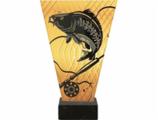 Victoria Sport Skleněná trofej Monochromatická na mramorovém podstavci - RYBOLOV KAPRA