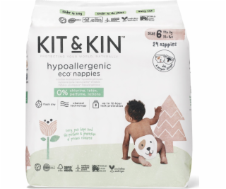 Kit and Kin Kit and Kin, Jednorázové pleny 6 Junior (15 k...