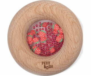 Petit Boum Petit Boum, smyslové chrastítko, JAHODA