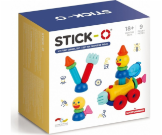 Magformers STICK-O MOJE PRVNÍ SADA S 9 DÍLNÝMI KOLEČKY
