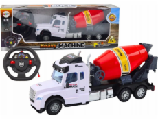 LeanToys RC domíchávač betonu s dálkově ovládanými světelnými a zvukovými efekty