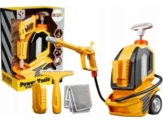 LeanToys Dětská tlaková myčka s houbičkou a stěrkou LEAN Toys