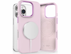 Tech-Protect Silikonový kryt TECH-PROTECT PURE MAGSAFE pro iPhone 16 Pro, růžová perleťová