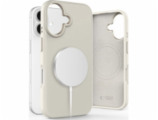 Tech-Protect Silikonový kryt Pure MagSafe pro Apple iPhone 16 Cosmic Latte