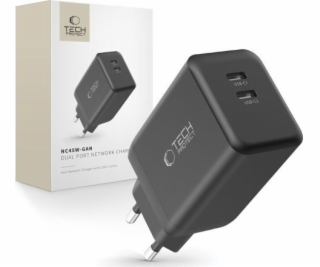Tech-Protect Nabíječka NC45W-GAN 2xUSB-C síťová nabíječka...
