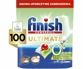 Finish Kapsle do myčky Ultimate 0% 100 ks.