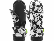 Kombi Dětské lyžařské rukavice Qunature Panda s tepelným přenosem, velikost S - černobílé