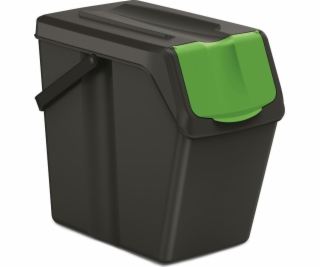 Prosperplast Odpadkový koš na třídění černý (225)