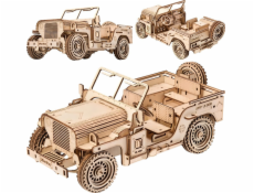 Little-Story Dřevěné puzzle Little Story 3D model - Vojenské vozidlo Jeep