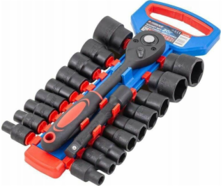 Forsage Socket set 1/2 20 ks. (s ráčnou a prodlužovacím n...