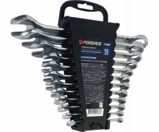 Forsage Sada otevřených klíčů 12 kusů, 6 - 14, 17, 19, 22 mm