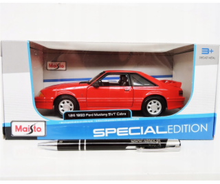 Maisto Model Ford Mustang SVT Cobra 1993 červená 1/24