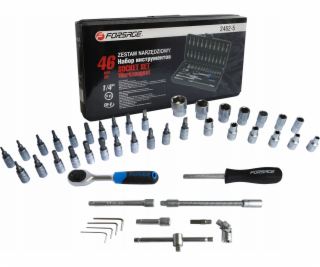 Forsage Sada nástrčných klíčů 1/4  46dílná. (6stranný) (4...