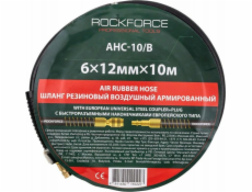 Rockforce Pneumatická hadice Gumová vyztužená 6 mm x 10 m s rychlospojkami
