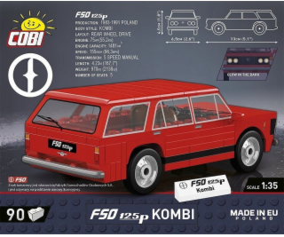Cobi COBI CARS Youngtimer FSO 125p Kombi 90kl 24603