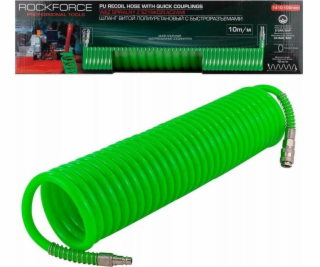 Rockforce Spirálová hadice s rychlospojkami 10 mm x 10 m