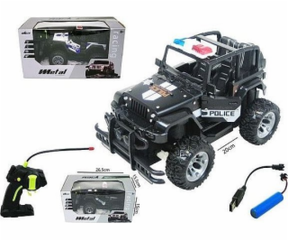 Hipo Terénní vozidlo policejní číslo/rádio 20cm H13756 49107