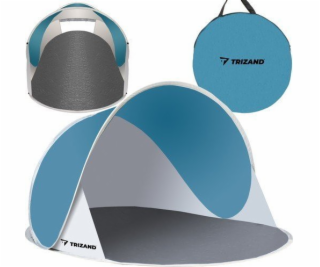Trizand Plážový stan 145x100x70cm - tyrkysově šedý