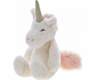 Beppe Plyšový jednorožec Alessio krémový 28 cm