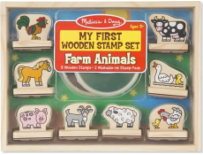 Melissa & Doug MELISSA First dřevěná razítka Farm 12390 - 12390 MELISSA