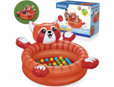 Bestway Suchý bazén červený PANDA s míčky 107x94cm + 50 míčků 52702