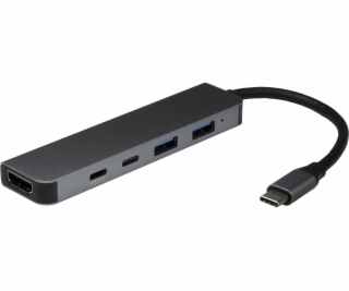 Inter-Tech Dokovací stanice Argus 5v1 USB-C