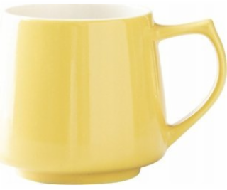 Origami ORIGAMI - Keramický hrnek Aroma 320ml žlutý