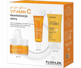 Floslek Dárková sada s vitamínem C FLOSLEK (hydratační kr...