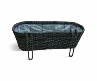 Květináč Domoletti 53000011109, plastový, O 50 cm, hnědý