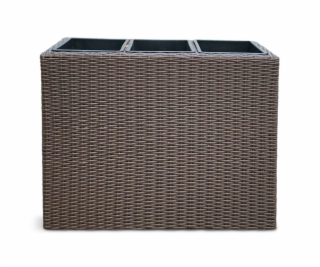 Květináč Domoletti 53000011107, plastový, O 78 cm, hnědý