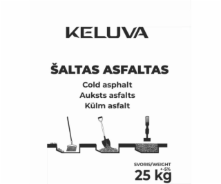 Studený asfalt, opravný, černý, 25 kg