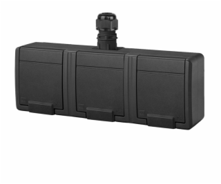 Trojitá zásuvka ELEKTRO-PLAST AQUANT, IP65