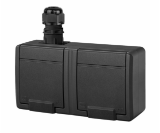 Dvojitá zásuvka ELEKTRO-PLAST AQUANT, IP65