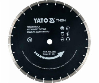 Yato YATO DIAMANTOVÁ ČEPEL NA BETON 400x25,4mm