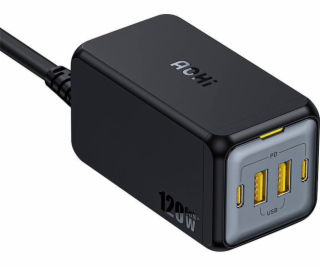 AOHI Nabíječka AOC-C006 120W AC nabíječka, 2x USB-C, 2x U...