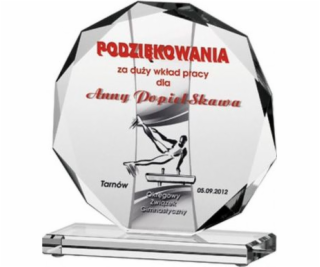 Victoria Sport Skleněná trofej s gravírováním + výplň bar...