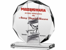 Victoria Sport Skleněná trofej s gravírováním + výplň barvou 80613