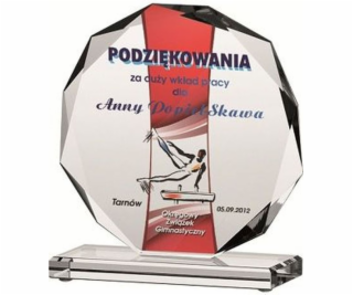 Victoria Sport Skleněná trofej s barevným potiskem LuxorJet