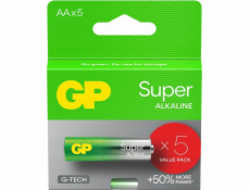 GP Battery Alkalické baterie LR6/AA GP SUPER 5 ks. (G-TECH)