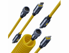 AOHI Kabel USB-C na Lightning 2,4 m žlutý (AOC-L011)