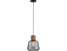 Paulmann Závěsná lampa Neordic Elia, závěsná lampa max. 1x20W E27 230V Kouřové sklo/korek