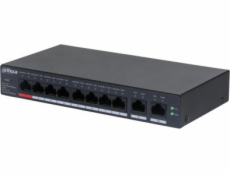 Dahua Technology Přepínač DAHUA Přepínač||CS4010-8GT-110|Typ L2|Stolní/podstavcový|8x10Base-T / 100Base-TX / 1000Base-T|PoE porty 8|DH-CS4010-8GT-110