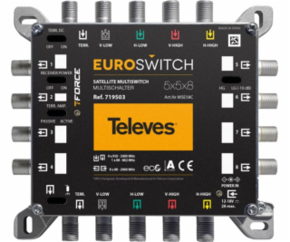 Televes Televizní přijímač EuroSwitch 5x5x8 ref. 719503