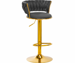 Activeshop Barová židle 4Rico QS-B313a sametově šedá