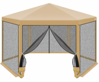 Saska Garden ŠESTIHRANÝ ZAHRADNÍ PAVILON 2x2x2x2,5M S MŘÍ...