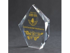 Victoria Sport Skleněná trofej s gravírováním + výplň barvou C036